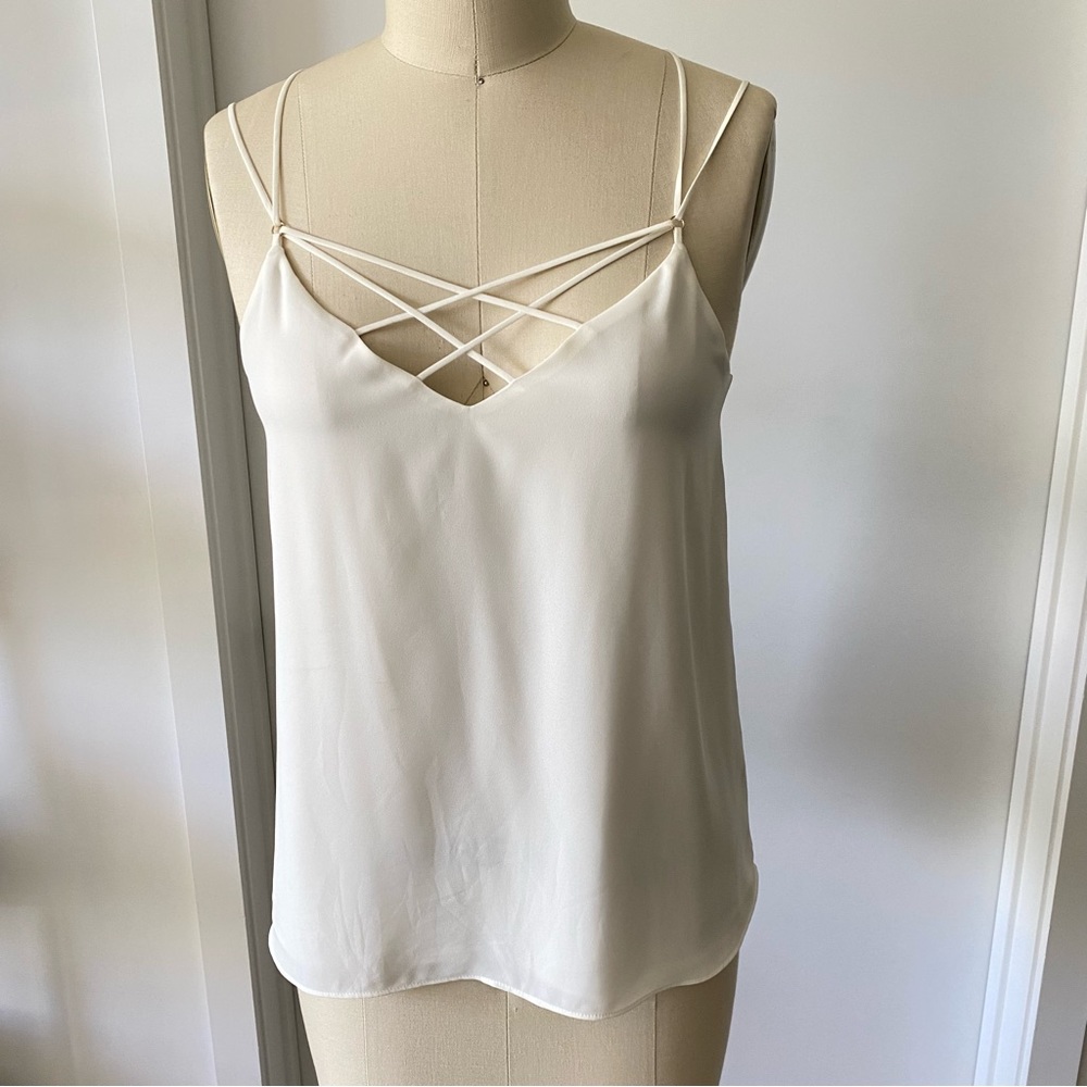 Express Ivory Strappy Cami Small